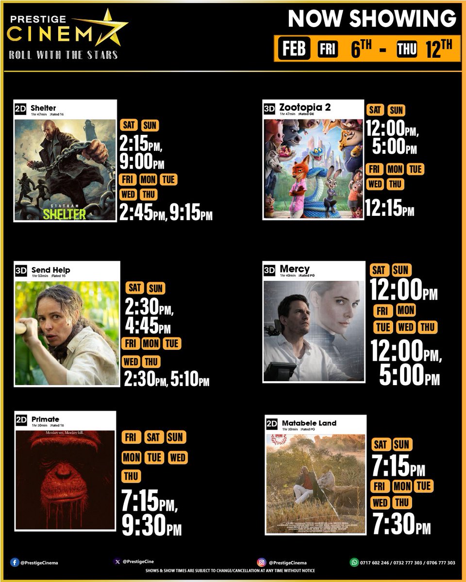Prestige Cinemas tweet media