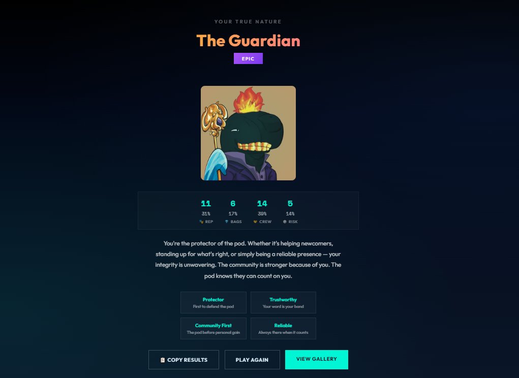 Guys check this out! 

I am a Guardian Epic whale!

What whale are you? whale-gallery.vercel.app/quiz.html 

<a href="/SSofWhales/">Secret Society of Whales 🐋</a> 
#SSoW #TogetherWeWhale