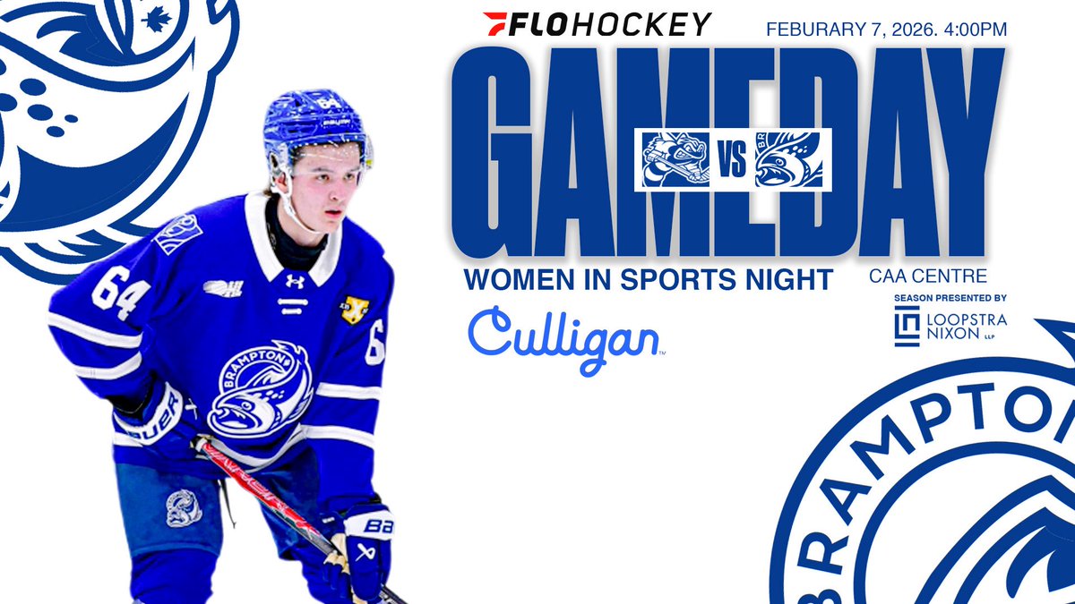 Today we celebrate Women in Sports!

Ahead of puck drop, join us for a Women in Sports panel + networking event featuring leaders shaping the future of sport!

✨ Panel: 1:30–2:15 PM
🤝 Networking: 2:15–2:45 PM
🏒 Game: 4:00 PM vs. Sarnia Sting

⏰ 4:00pm
📍<a href="/CaaCentre/">CAA Centre</a> 
🆚