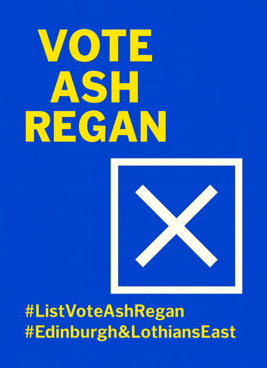 AshReganNow's tweet image. If you’re done with being ignored, sidelined or spoken over, your list vote is your leverage. Edinburgh &amp;amp; Lothians East deserves someone who listens to and speaks for the community - not the party machine. Make your list vote count where it strengthens your voice. #AshRegan #SP26