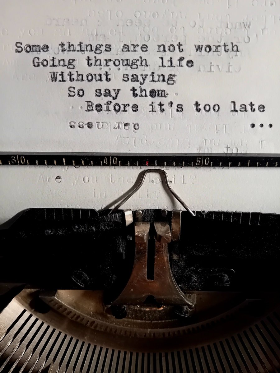 EmmaRugg's tweet image. Some things... #typewriter #typewritten
