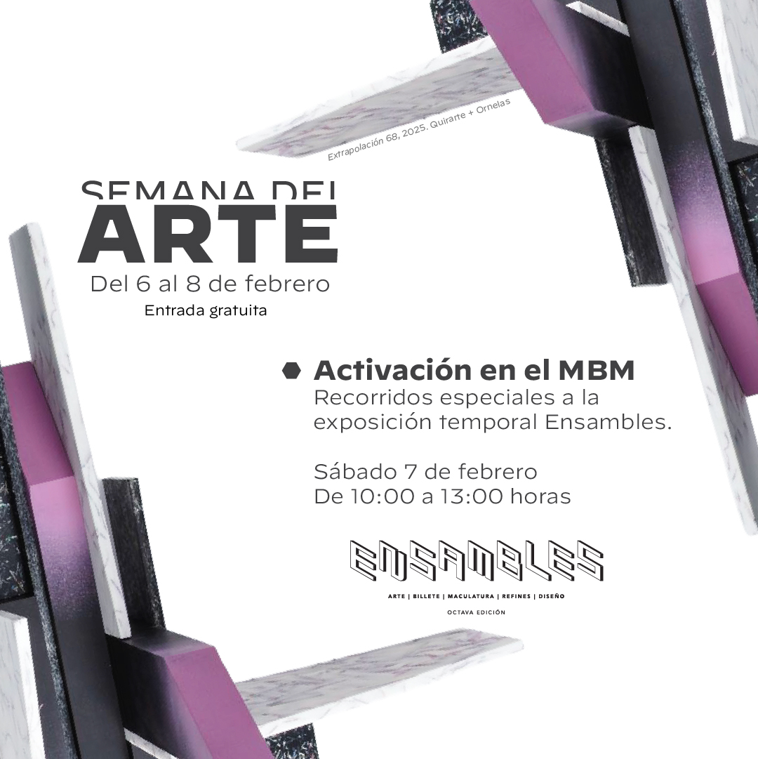 #SemanadelArte
Te invitamos a descubrir más del trabajo del #BancoDeMéxico a través de experiencias artísticas que combinan escultura, diálogo y reflexión en comunidad.

Entrada gratuita.

#MuseoBancoDeMéxico