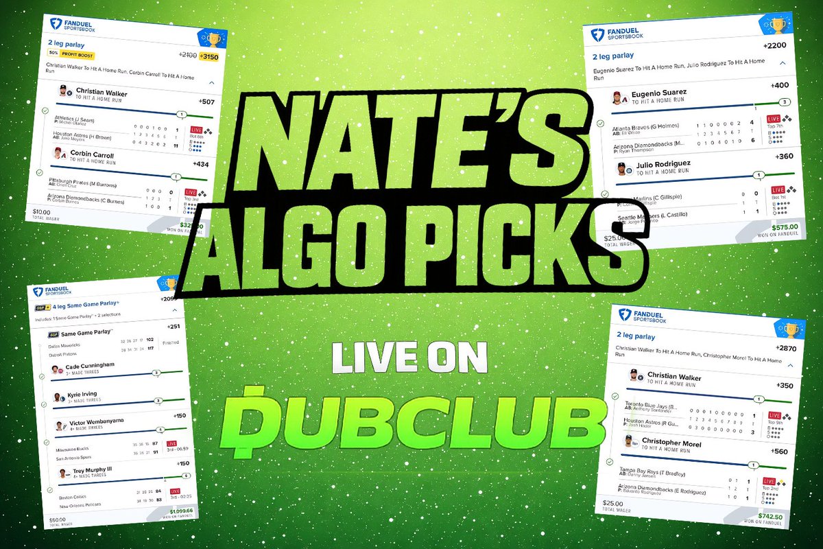 In 2025, I served 4,000+ clients and went +177u on publicly tracked bets.

We're taking this to new heights. 

Algo Club is officially live on DubClub. 🍻