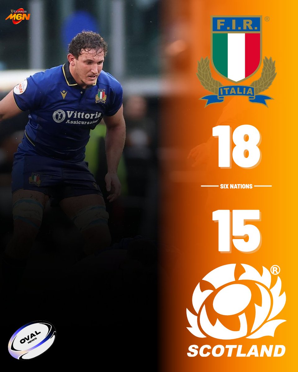 Sous une pluie battante, l'Italie bat une Ecosse apathique pour lancer son tournoi !

📸 Warren Little (Getty Images)

#rugby #Top14 #sixnations #scotland #italy