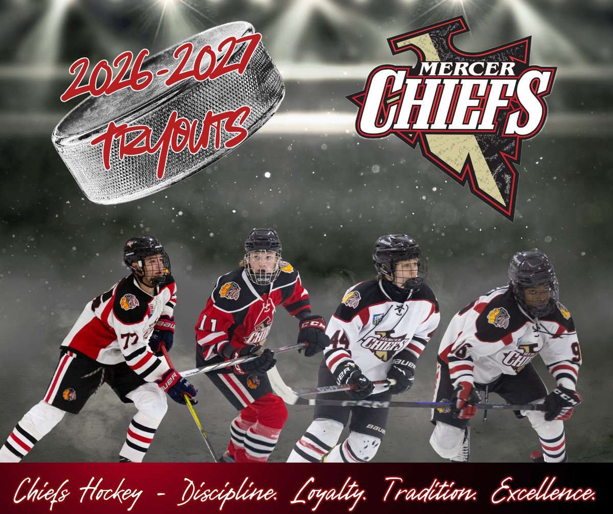 mercer_chiefs's tweet photo. Tryouts are here!  Register now for the early bird discount.  Half-ice mites through 18U Tier 1 at Ice Land.  Full Ice Mites coming very soon!  
🥅Registration  Link:
https://t.co/7FtOoTqeP3
🥅Program Information:
https://t.co/GD3RbN5f4k https://t.co/MDRHsqZXSK