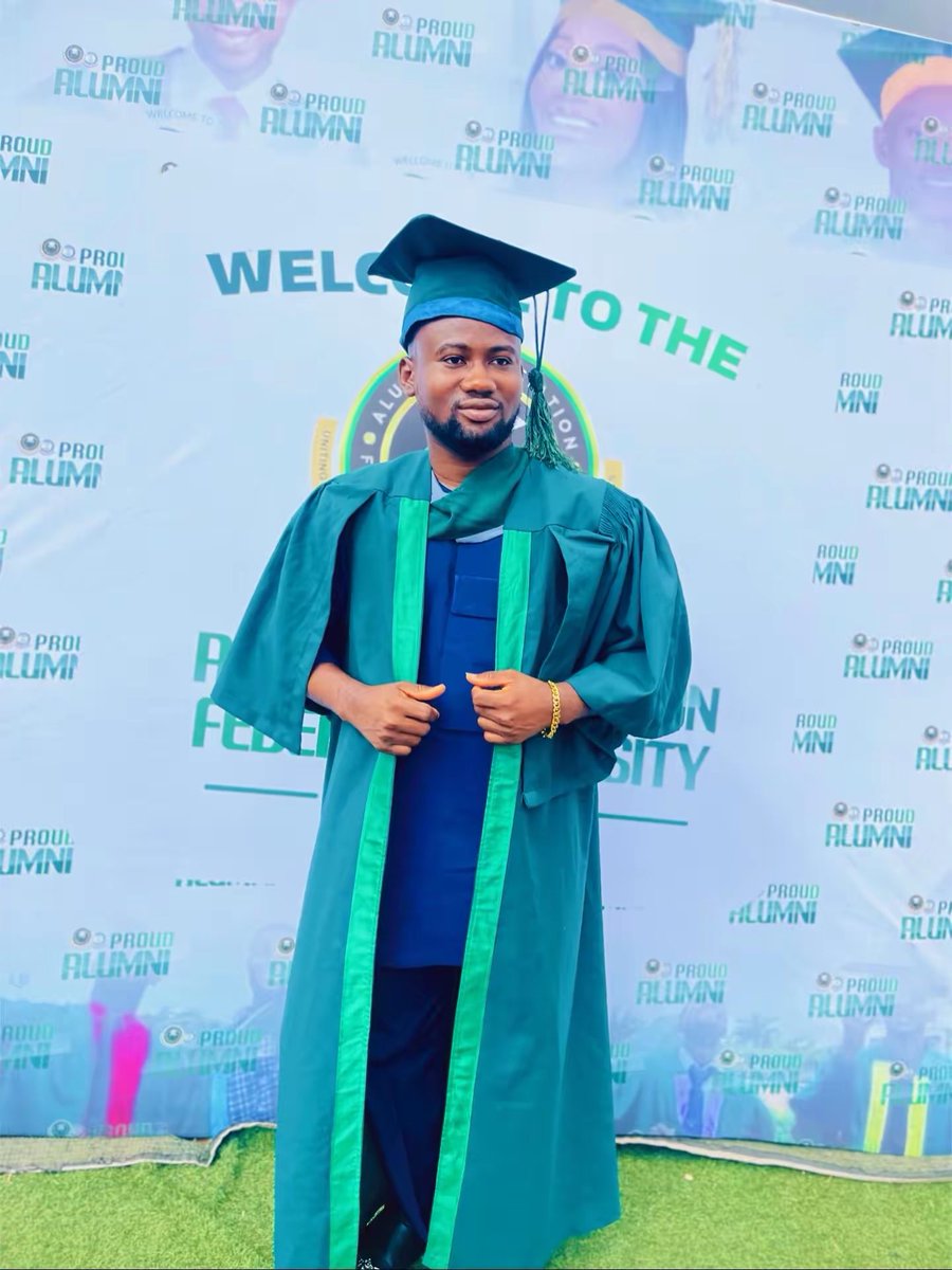 WF_Sunky's tweet image. Started the journey in 2021, finished strong in 2025, and officially celebrated in 2026. 

Congratulations to me 
Proof that consistency pays.

#convocation #graduate