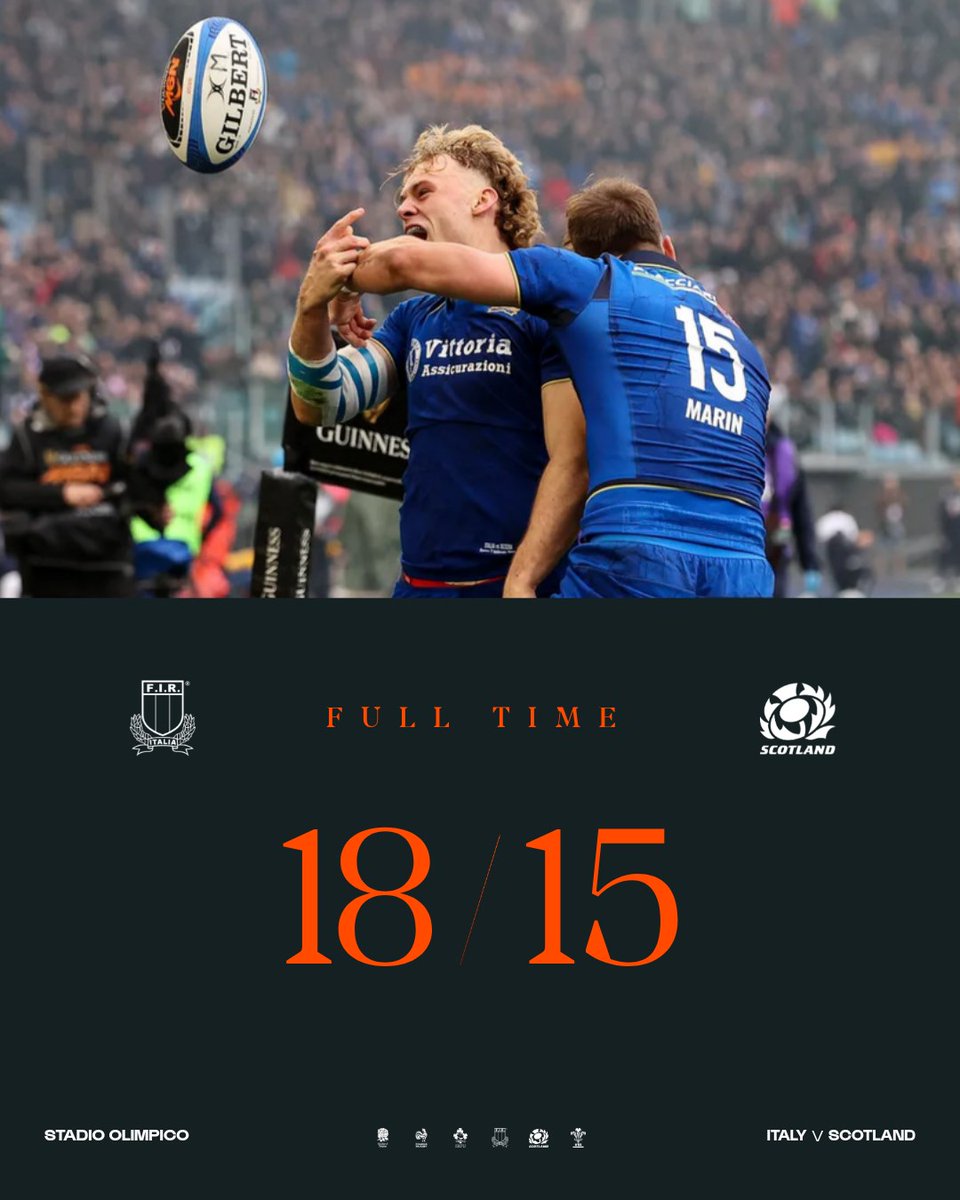 Italy take the victory in Rome!! 🤩🔥

#GuinnessM6N #Since1883