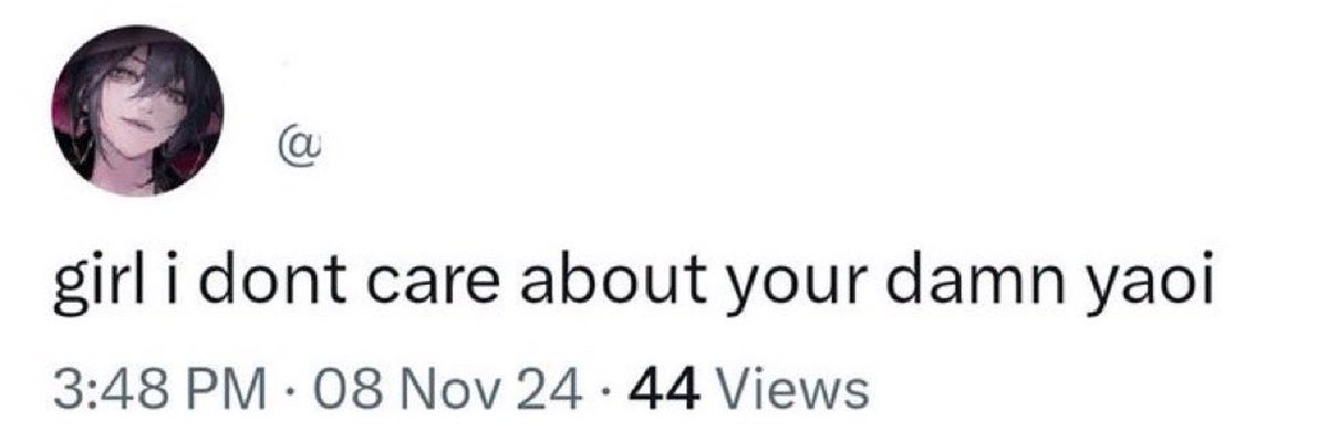 not another of that show's fan making a post about women about a man