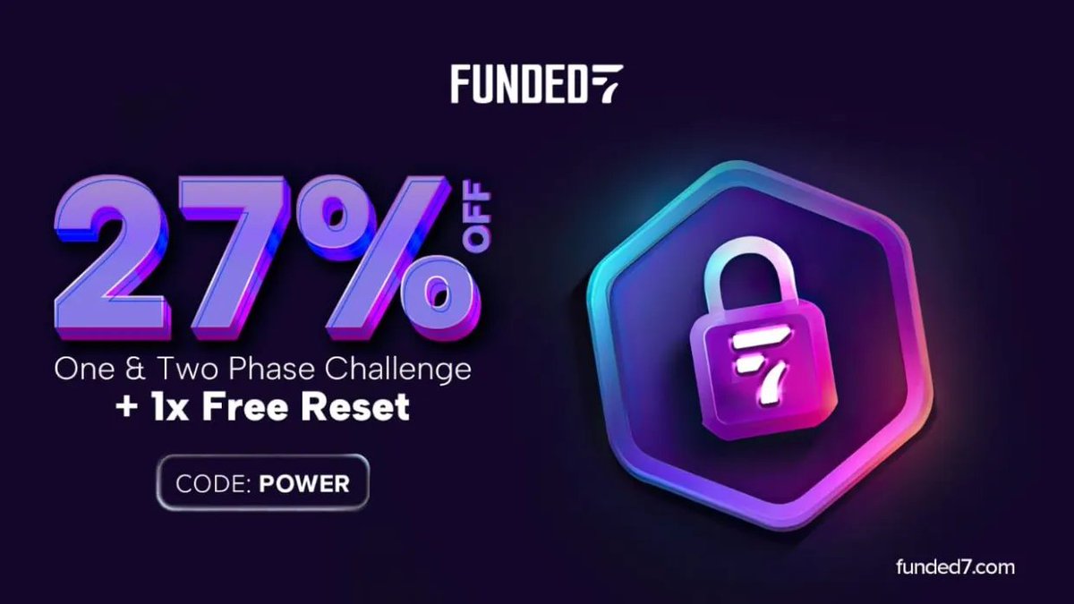 ⚡ Weekend Flash Sale ⚡

48 Hours Only!

-  27% OFF on 1-Phase &amp; 2-Phase Challenges  
-  Free Reset Included  

🚀 Get funded today — don’t miss out!  

my.funded7.com/en/challenges