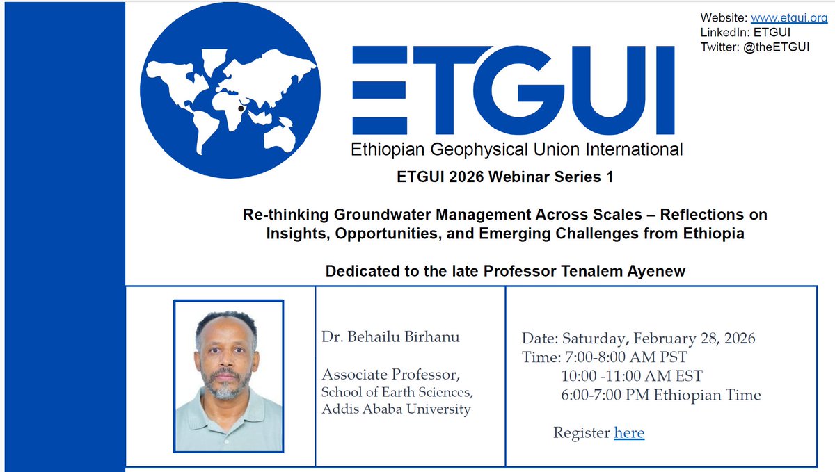 ETGUI (Ethiopian Geophysical Union International) tweet media