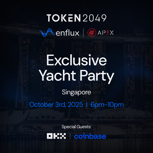 ap3xio's tweet photo. Back in October during Token2049 Singapore, AP3X co-hosted a private yacht event bringing together builders, operators, and investors shaping the next phase of Web3.

We had strong conversations, real alignment, and special guests from Coinbase and OKX, sharing perspectives on markets, infrastructure, and where real growth is heading.

Events like that remind us why in-person still matters in this space.
Less noise. More signal. Real relationships.

Next stop: Consensus Hong Kong✈️🇭🇰

The AP3X team will be in town and we’re happy to meet founders, funds, ecosystem partners, and anyone building something real.

If you’re attending and want to connect, exchange views, or explore how to take a project to market the right way, feel free to reach out.

See you in HK🤝