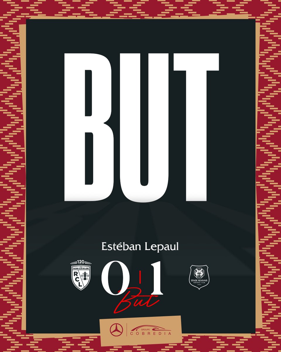8' : 𝙇𝙀 𝘽𝙐𝙐𝙐𝙐𝙐𝙏 𝙍𝙊𝙐𝙂𝙀 𝙀𝙏 𝙉𝙊𝙄𝙍 🔥

Sur un service parfait d'Arnaud Nordin, Estéban Lepaul dévie le ballon pour ouvrir le score.

#RCLSRFC 0-1