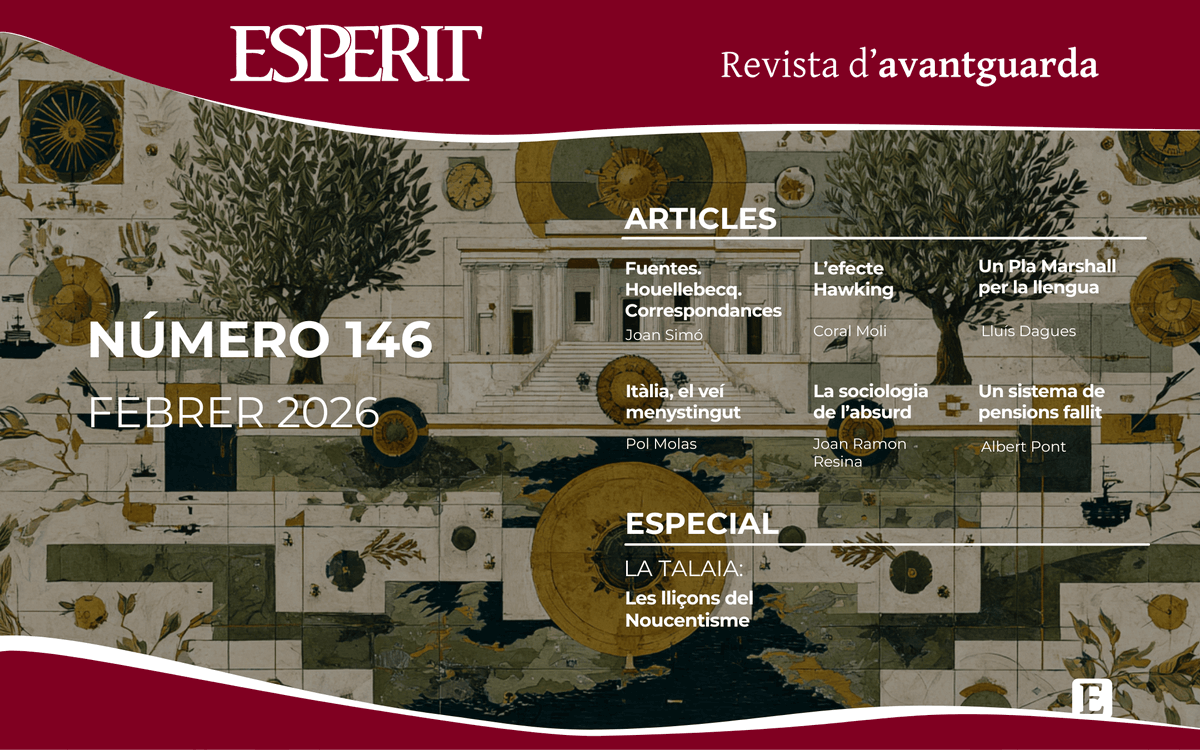 revistaesperit's tweet image. 🗝️ Us presentem el número 146 de la revista Esperit.

👉 6 nous articles, i la nova edició del pòdcast La Talaia.

📝 Llegiu-los al nostre web!
esperit.cat