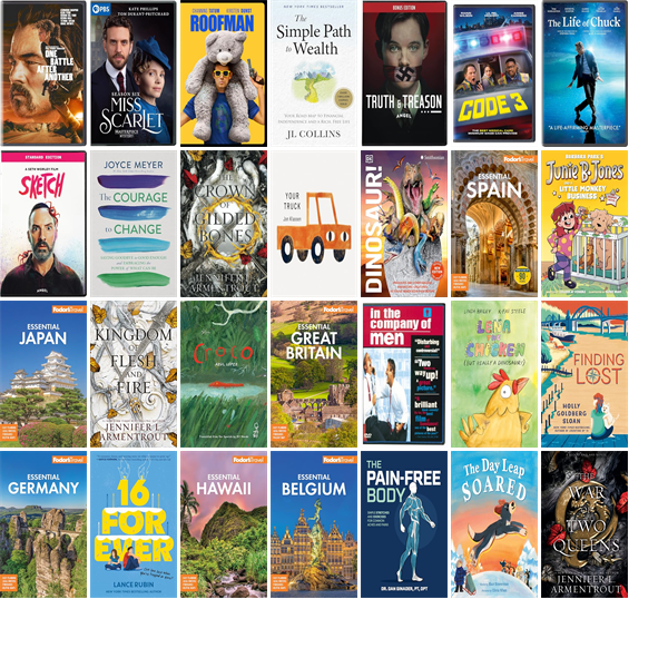CPLSC_Angola's tweet photo. This week the Carnegie Public Library of Steuben County has 36 new books and eight new movies. https://t.co/8qUPrLCFta https://t.co/xQP6LfkrKe
