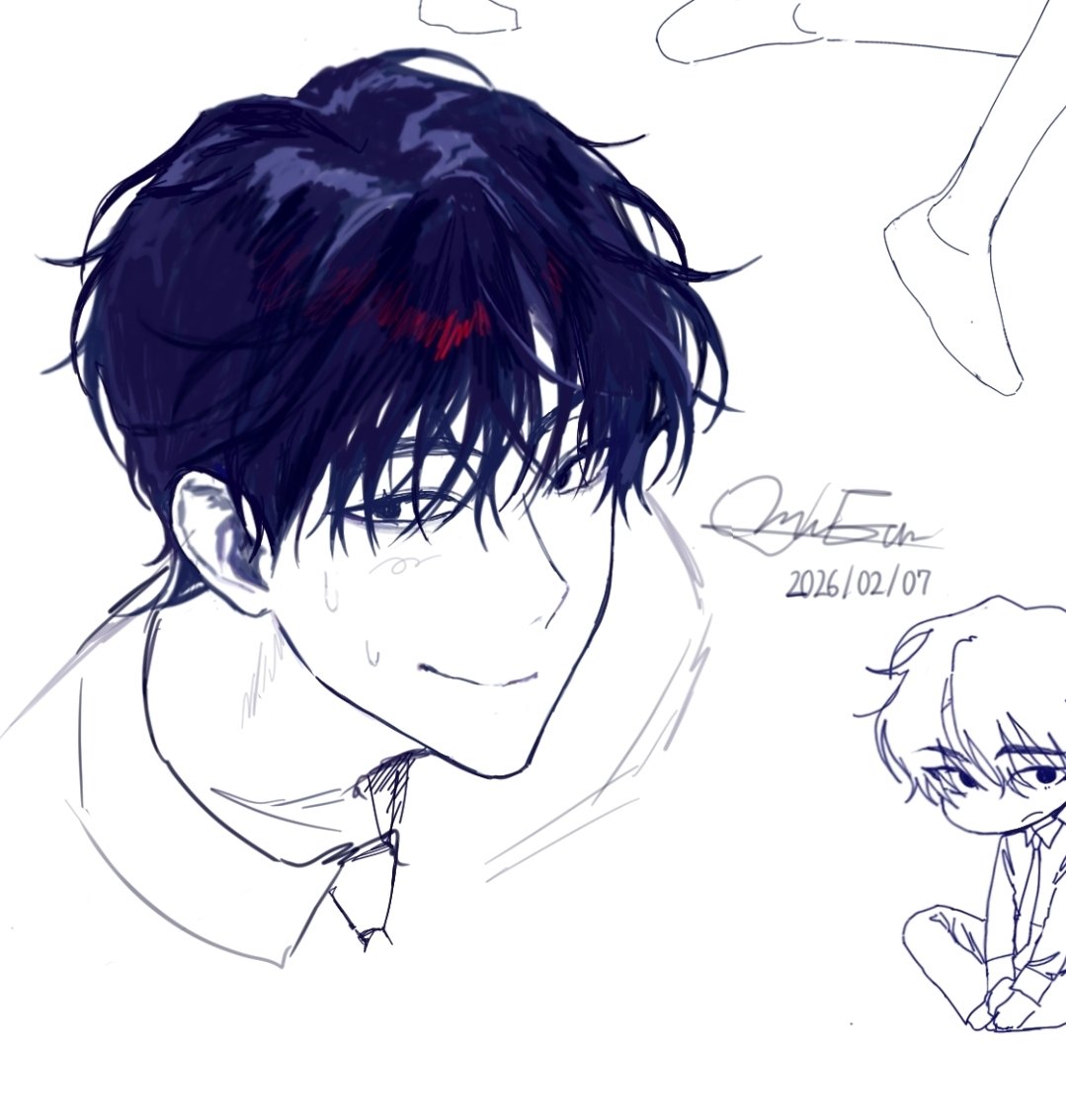 동일인물
발전을 한건지 
그림체가 바뀐건지 모르겠는 부분

2025.8>2026.2