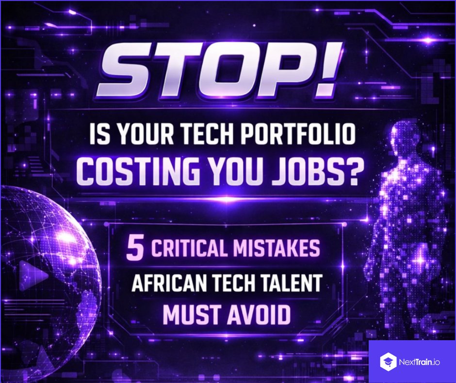 Your tech portfolio is failing you. 🚨 Avoid these 5 fatal mistakes:
1. ❌ No Niche (Be a specialist!)
2. ❌ Copy-Pasted Projects (Add a unique AI twist!)
3. ❌ No Live Demo (Deploy it, show it works!)
4. ❌ No Explanation (Tell the story: Problem, Stack, Learnings.)
5. ❌ No