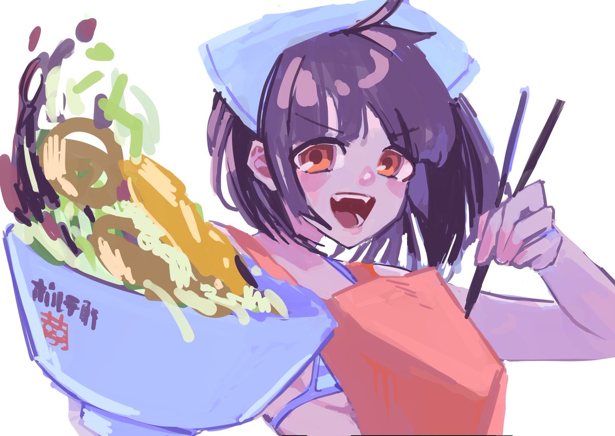 ワンドロです🍜🍜🍜✨️

 #sdvx_art