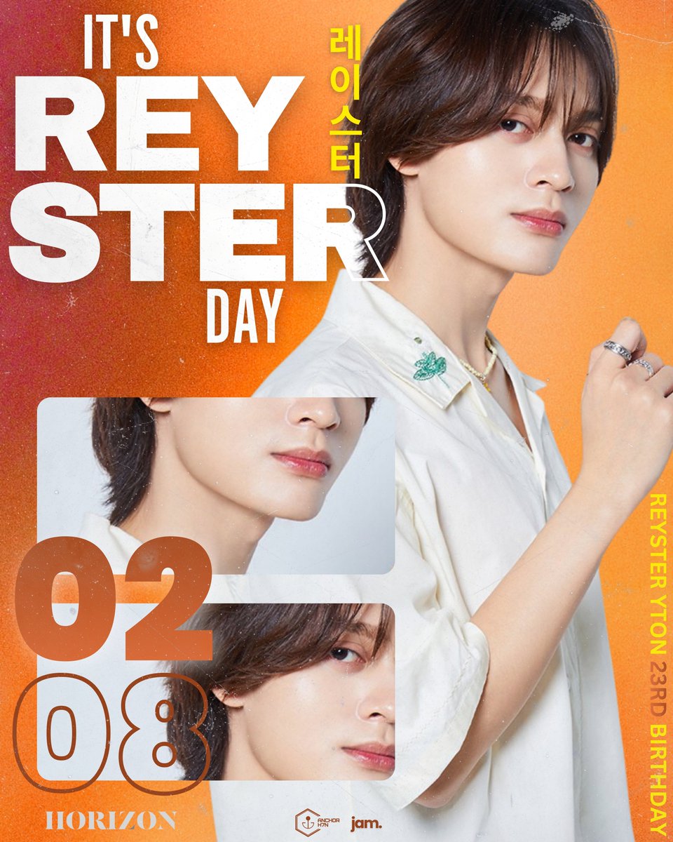 ANCHORjam's tweet photo. Happy Reyster Day! 🧡
Thank you for your hard work, passion, and for always giving your best on stage.
Wishing you happiness, good health, and more beautiful moments this year.
We’re always here for you.
#HappyReysterDay
#HORI7ON #호라이즌 #REYSTER #레이스터
@HORI7ONofficial https://t.co/zDVzHRMivl
