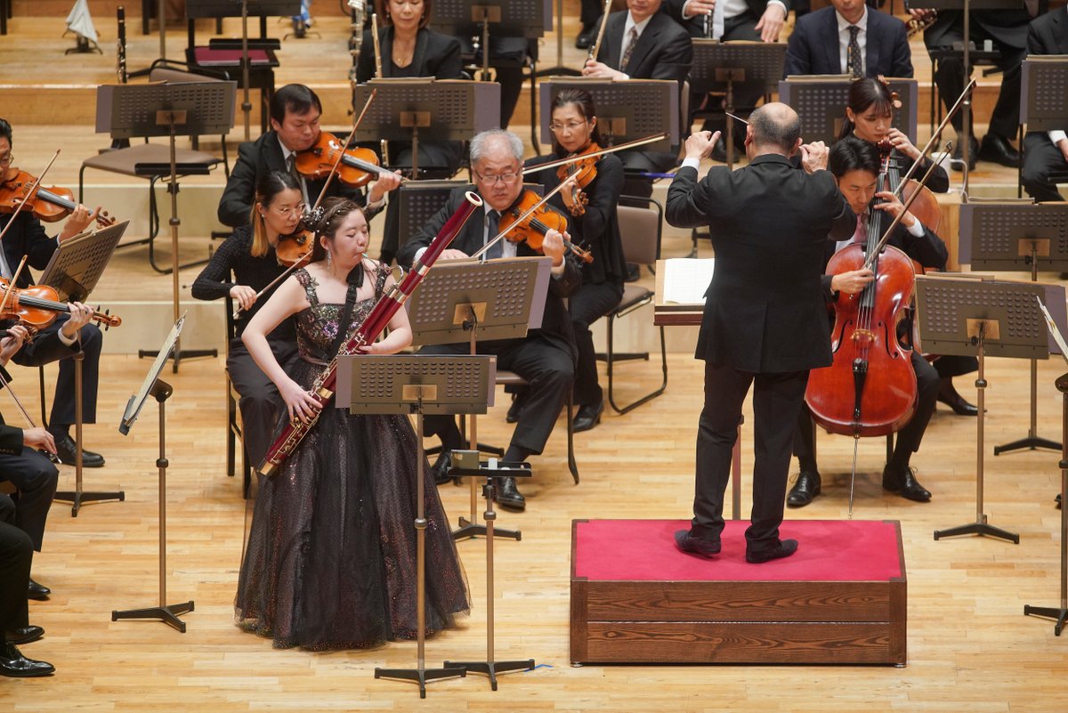 sendaiphil's tweet image. Concert Photo📸
2026/02/07 Sat.
公益社団法人日本演奏連盟 主催
新進演奏家育成プロジェクト
オーケストラ・シリーズ 第89回 仙台
sendaiphil.jp/89sendai/

指揮：鈴木織衛
ファゴット：西口真央 @fago_sawashin 
管弦楽：仙台フィルハーモニー管弦楽団 @sendaiphil