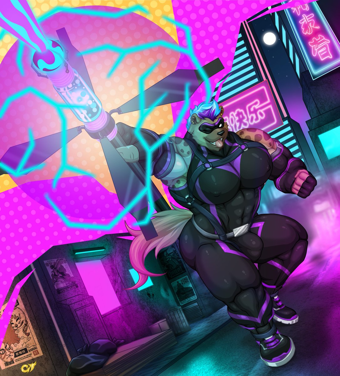 FINISHED COMMISSION for my tiddie hero <a href="/133_storm/">Timon</a> 
Nights in the city can be full of excitement and adventure fighting crime, and our friend CodeBreaker is always on the lookout for danger.
🌃🌃🌃⚡️⚡️⚡️🦸‍♂️🦸‍♂️🦸‍♂️