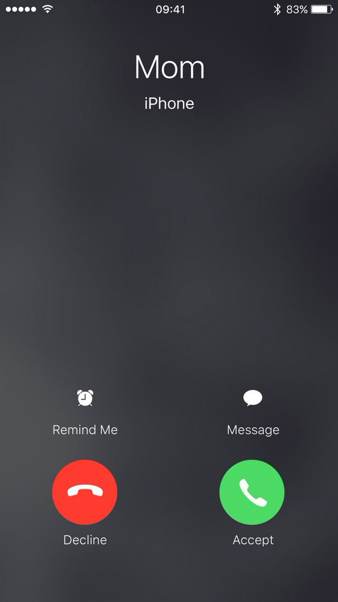 The call I never want to stop seeing.