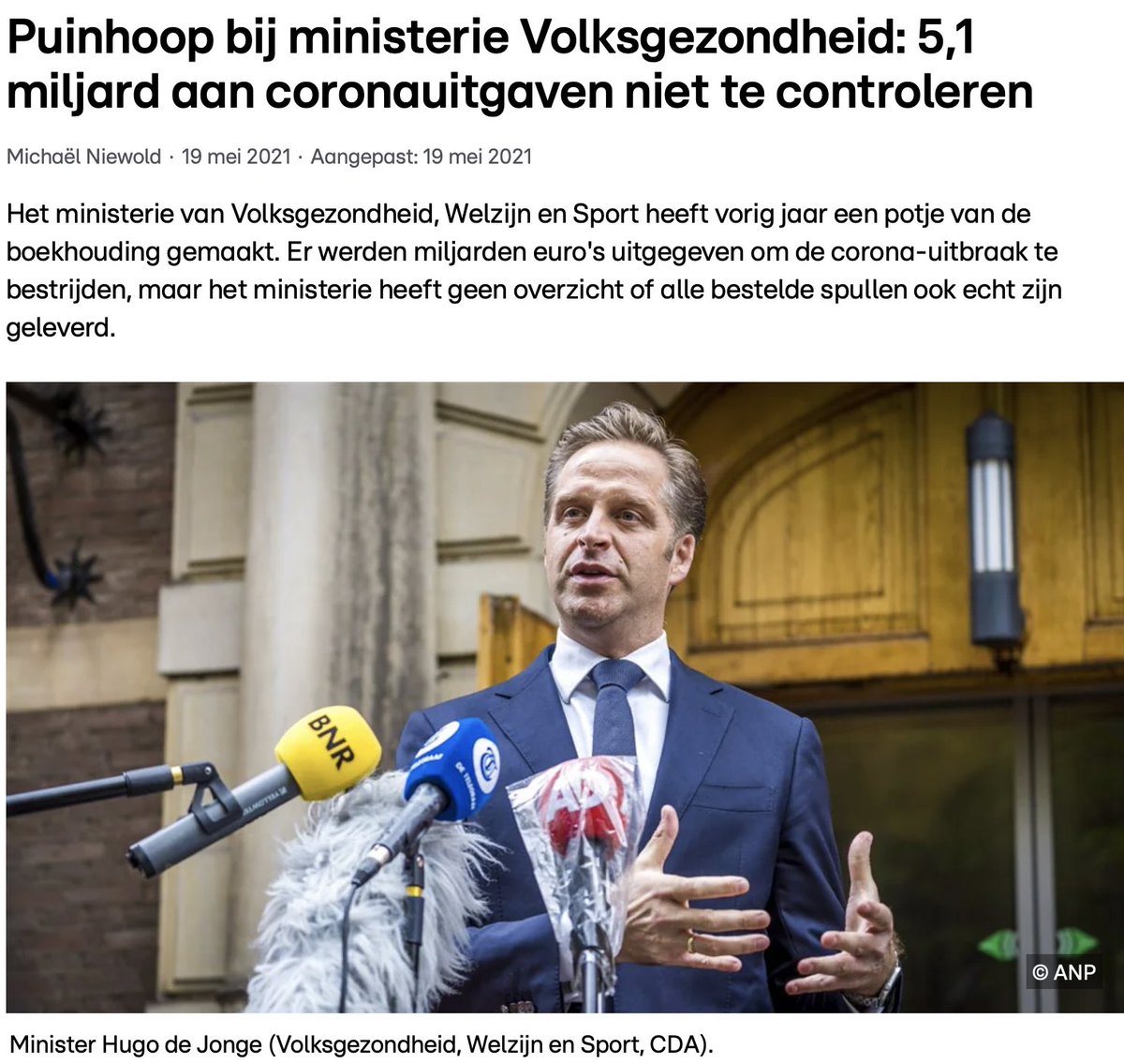 <a href="/Protect_World16/">ProtectNL🇳🇱</a> Maar, 5,1 miljard euro uitgeven 'zonder bonnetjes', daar moet je ook heel erg je best voor doen om dat onder de pet te houden. Dat lukt geen enkele kleine crimineel.

Elke ondernemer moet tot op de euro nauwkeurig een sluitende boekhouding presenteren anders krijg je geen