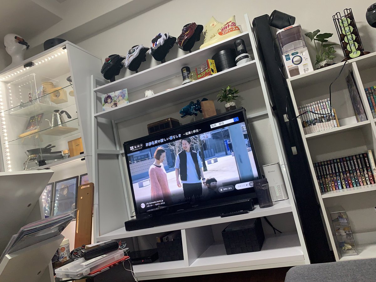 黒いのが自立スクリーンなんですけどデカいね