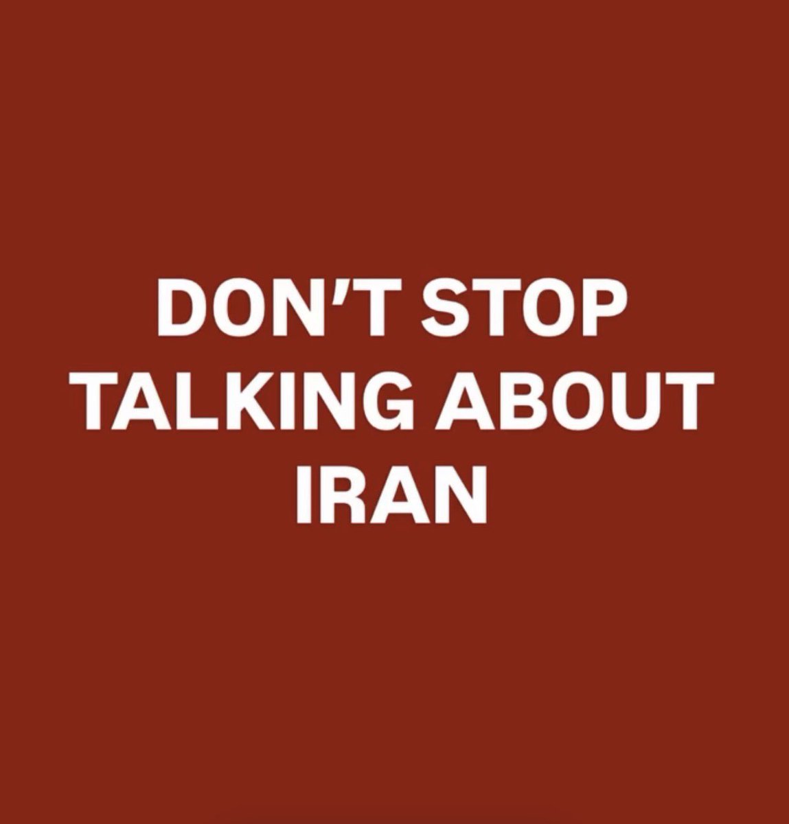 Don't stop talking about Iran.
Don't stop talking about Iran.
Don't stop talking about Iran.
Don't stop talking about Iran.
Don't stop talking about Iran.
Don't stop talking about Iran.
#IranMassacre
