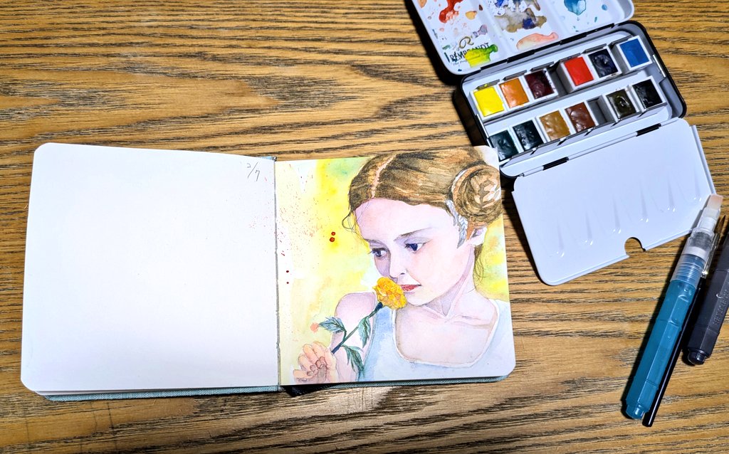 「#paintings #illust #水彩 #watercolor 小さな水彩」|蓮実 汀彩 (3月下旬大阪出展)のイラスト