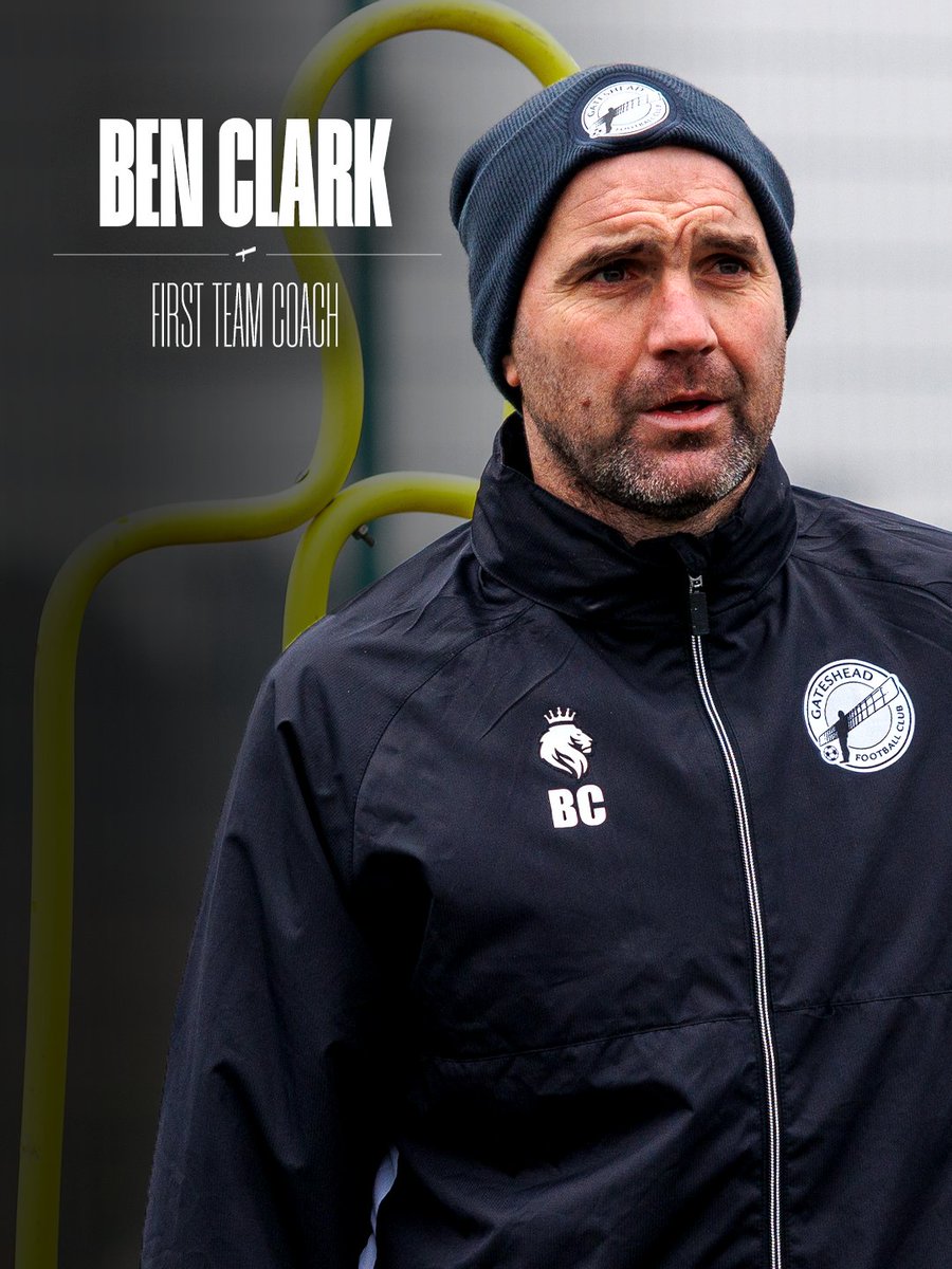 GatesheadFC's tweet photo. Welcome back, Clarky! 😄🤍

We're delighted to confirm the appointment of Ben Clark as a first team coach within Rob Elliot's coaching staff! 🤝

'Clarky' makes his return to senior coaching as part of Rob Elliot's backroom staff, having acted as Gateshead FC Foundation's full-time Community Officer from June 2022 after originally taking up the role in March 2020 alongside coaching the club's U19 side.

As a player, the centre-back needs no introduction to the Heed Army, arriving at the club in June 2020 and achieving legendary status across his 280 appearances, which included a run to the 2014 Conference Premier play-off final and saw him become the first player to captain Gateshead at Wembley Stadium.

Clark has led Gateshead as interim manager on two separate occasions, firstly stewarding the club under tumultuous off-field circumstances from January 2019 to April 2019 and finishing in ninth place, before taking charge of two games in October 2024 between the management tenures of Elliot and Carl Magnay.

Clark will officially begin his new role within Elliot's coaching staff from the beginning of March, following the completion of his duties with Gateshead FC Foundation.

#WorClub ⚪️⚫️