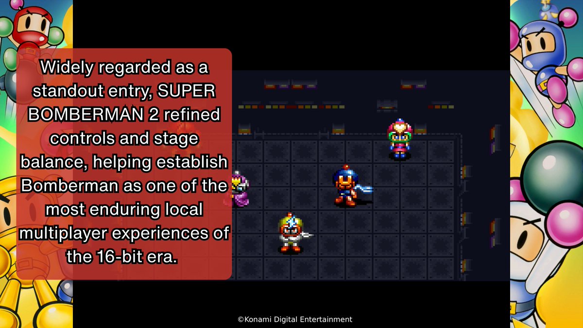 Konami's tweet photo. To celebrate the digital release of SUPER BOMBERMAN COLLECTION today, here are some 💥BOMB💥 facts about the series! 🎉 https://t.co/xmhNNFcGHZ