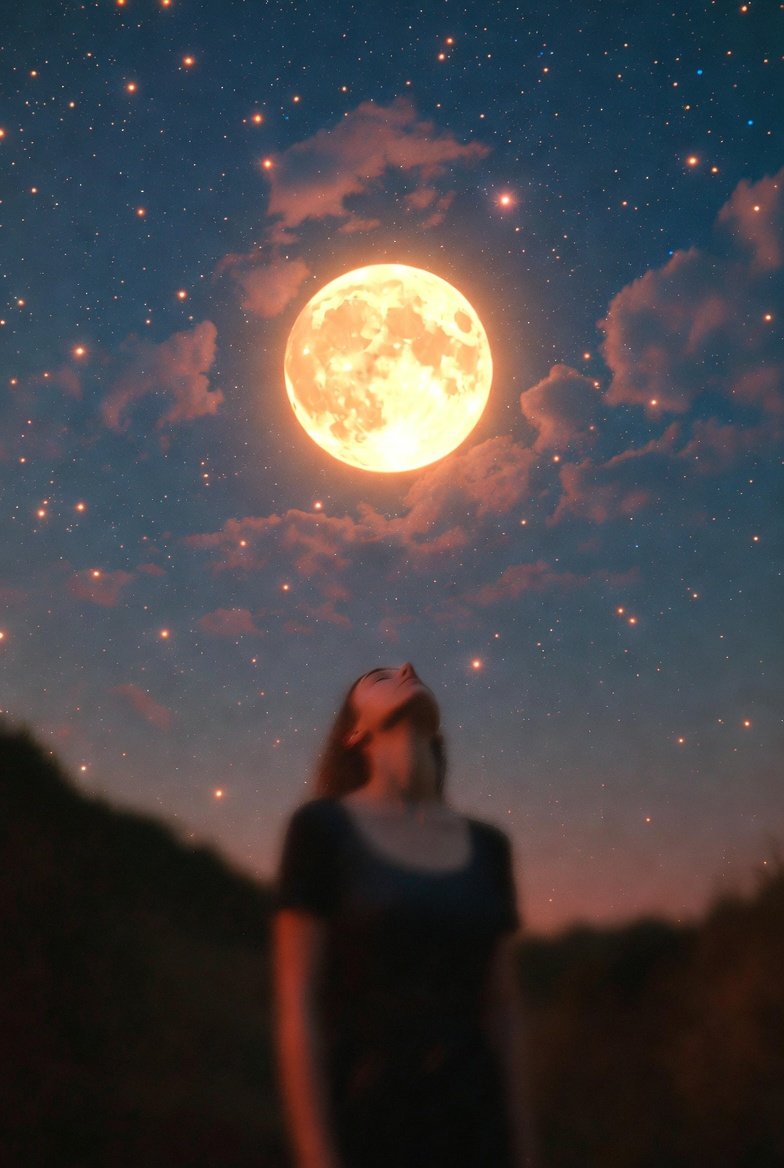 Moon’s on duty tonight 🌙✨
Close your eyes, let the stars carry your worries away.
Sweet dreams, beautiful soul. Good night 💫