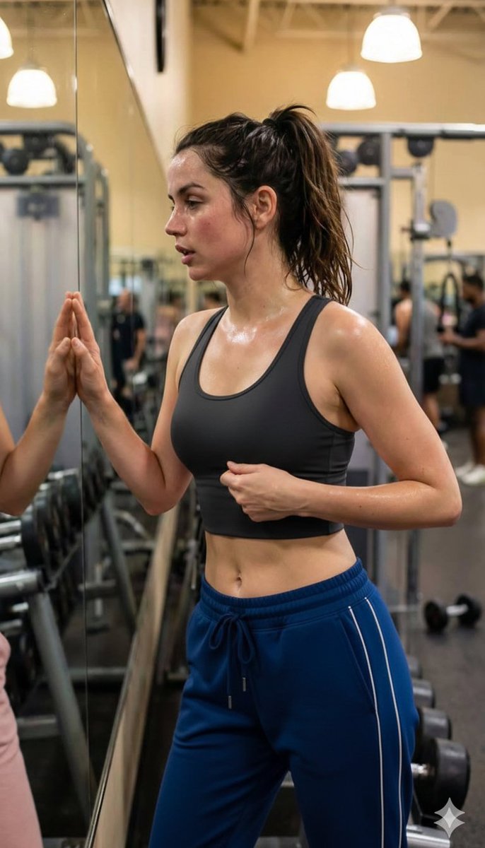 Celebrity Fitness Duo in High-End Gym — example 2