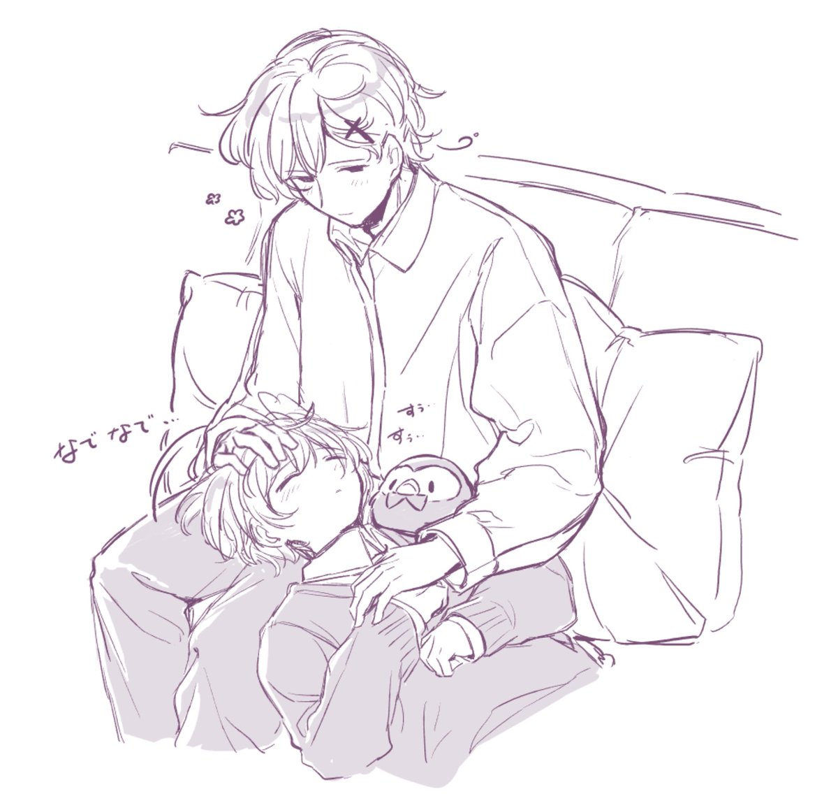 kuroe_0961's tweet photo. 絵🍵  膝枕ノルアイ
ずっと頭優しく撫でて欲しい... https://t.co/NuavwuXtOP