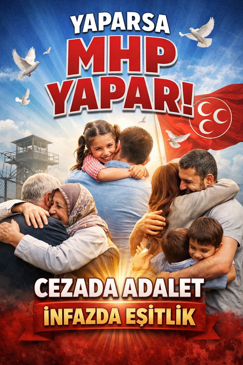 <a href="/benguturktv/">Bengü Türk</a> Sn <a href="/UlviYonter/">Dr.İzzet Ulvi YÖNTER</a> 
Cezaevleri dolu, adli mahkumlar ve aileleri umutla bekliyor ⚖️
Maddi-manevi tükenmişlik aileleri perişan etti !
İnfaz düzenlemesi gecikiyor, toplum huzursuz.  
Artık çözülmeli, aileler kavuşmalı 🕊️
<a href="/MHP_Bilgi/">MHP</a> <a href="/dbdevletbahceli/">Devlet Bahçeli</a> <a href="/YildizFeti/">Feti Yıldız</a>