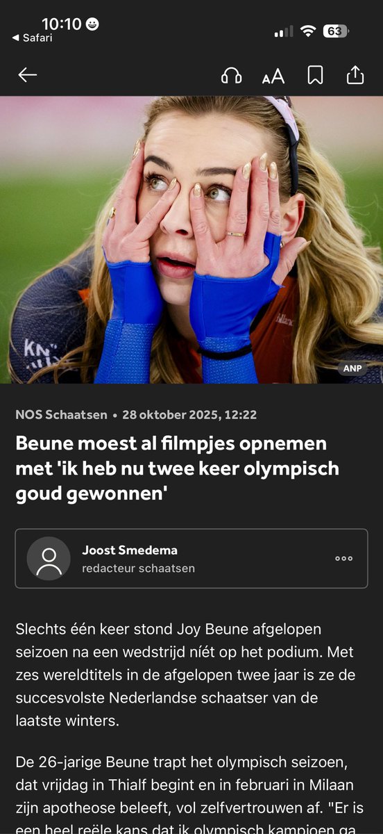 Dit dus…. #schaatsen #olympischespelen #oranje #beune
