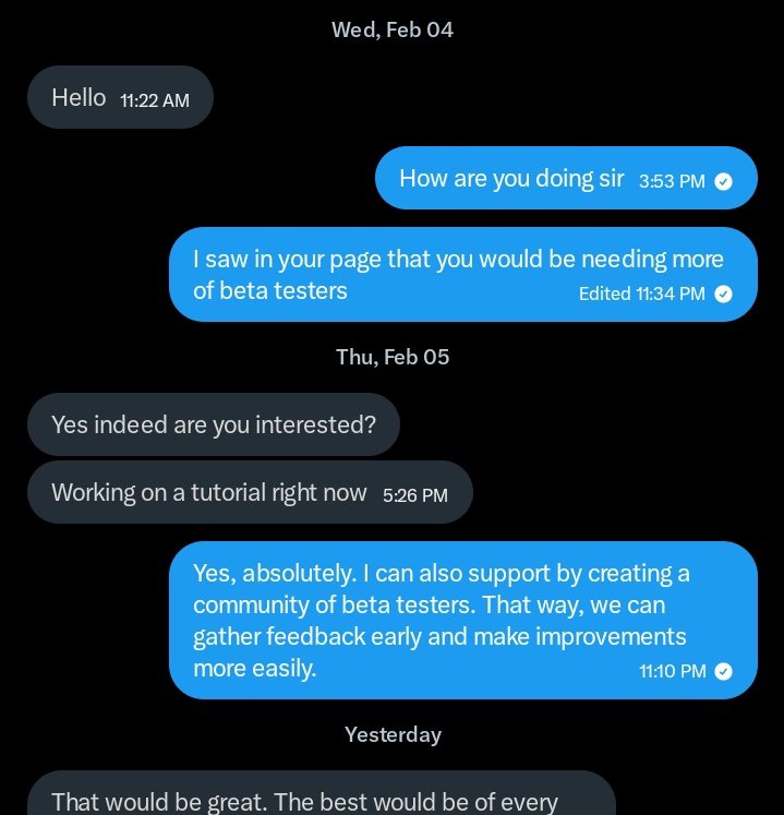 Just secured a deal and we would be needing more of BETA TESTERS 

If you are interested,DM NOW