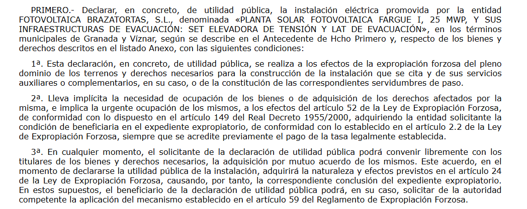 Los riesgos de deslizamiento e inundaciones fueron denunciados desde hace tiempo pero lo que conviene recordar es que ese proyecto, como tantos otros similares, fue declarado de utilidad pública (01/2023) y se ordenó la expropiación de 21 parcelas elindependientedegranada.es/ciudadania/eco…