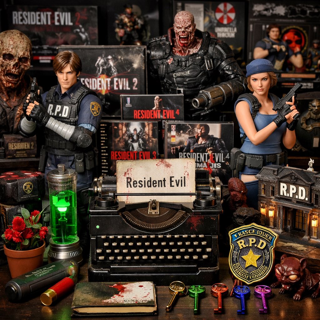 paulosn_'s tweet photo. Vou começar a postar por aqui uma série de fotos da minha coleção de Resident Evil

A ideia é simples, compartilhar o amor que tenho por essa franquia com amigos e com quem também curte RE.

Voltei pro Twitter/X justamente pra falar de coleção, games e essas paixões nerds… mas a falta de tempo acabou travando tudo 😅

Agora vou tentar mudar isso. Então se você curte Resident Evil, chega junto, comenta, troca ideia, vamos 🤝🔥

#ResidentEvil #ResidentEvilRequiem #CAPCOM