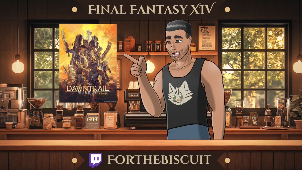 GOOOOOD MORNING EVERYONE! 🌞

IT'S A FINAL FANTASY 14 ONLINE SATURDAY STREAM!

Continuing the Dawntrail MSQ and voicing the characters, alongside <a href="/GennaBain/">Genna Bain ☁️🐰</a> !

Come by, say hi, tell us what's on your mind!
LIVE NOW ON TWITCH! 🟣