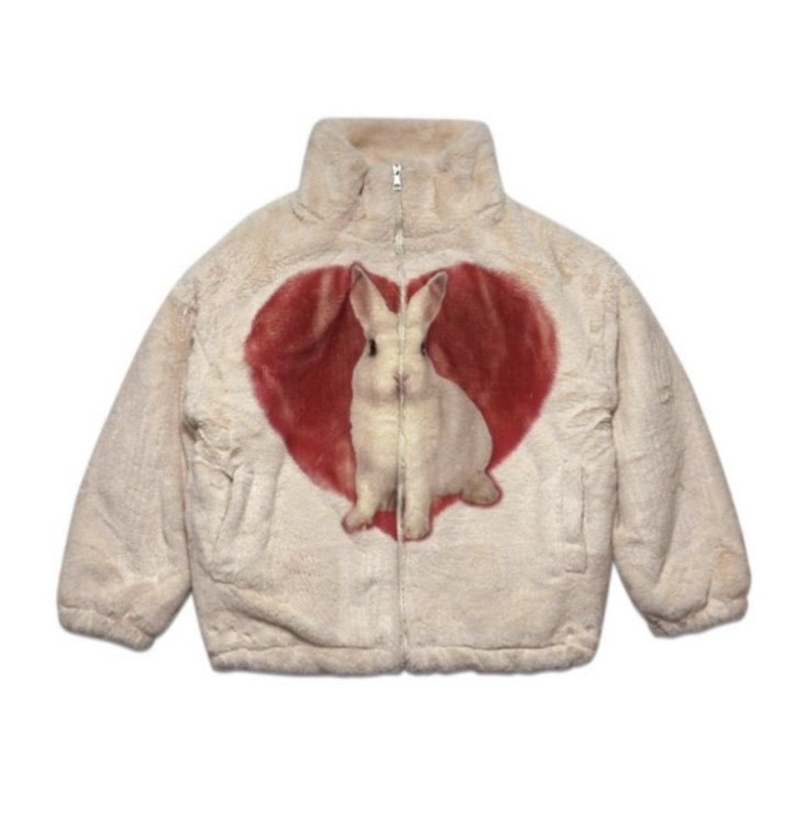Hellokraze's tweet image. rabbit fur jacket