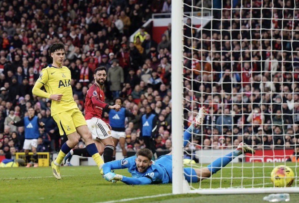 π£οΈ Bruno Fernandes on his goal against Tottenham: βSome people will say I didn't mean it but I did because I knew the ball would go straight into the floor so I