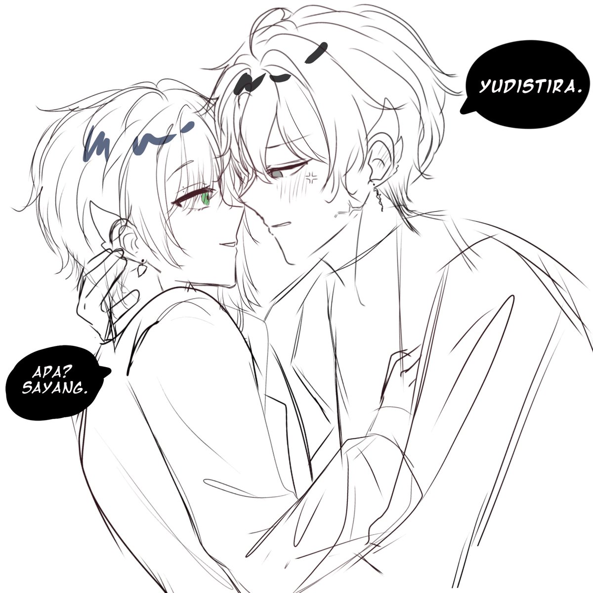 Pichi_exe's tweet photo. Sketsa pertama~
"Jdi peluk ga? Kalau g yaudah."
"BISA SABAR GA????"
#SunNote https://t.co/kTtfOIkbE7