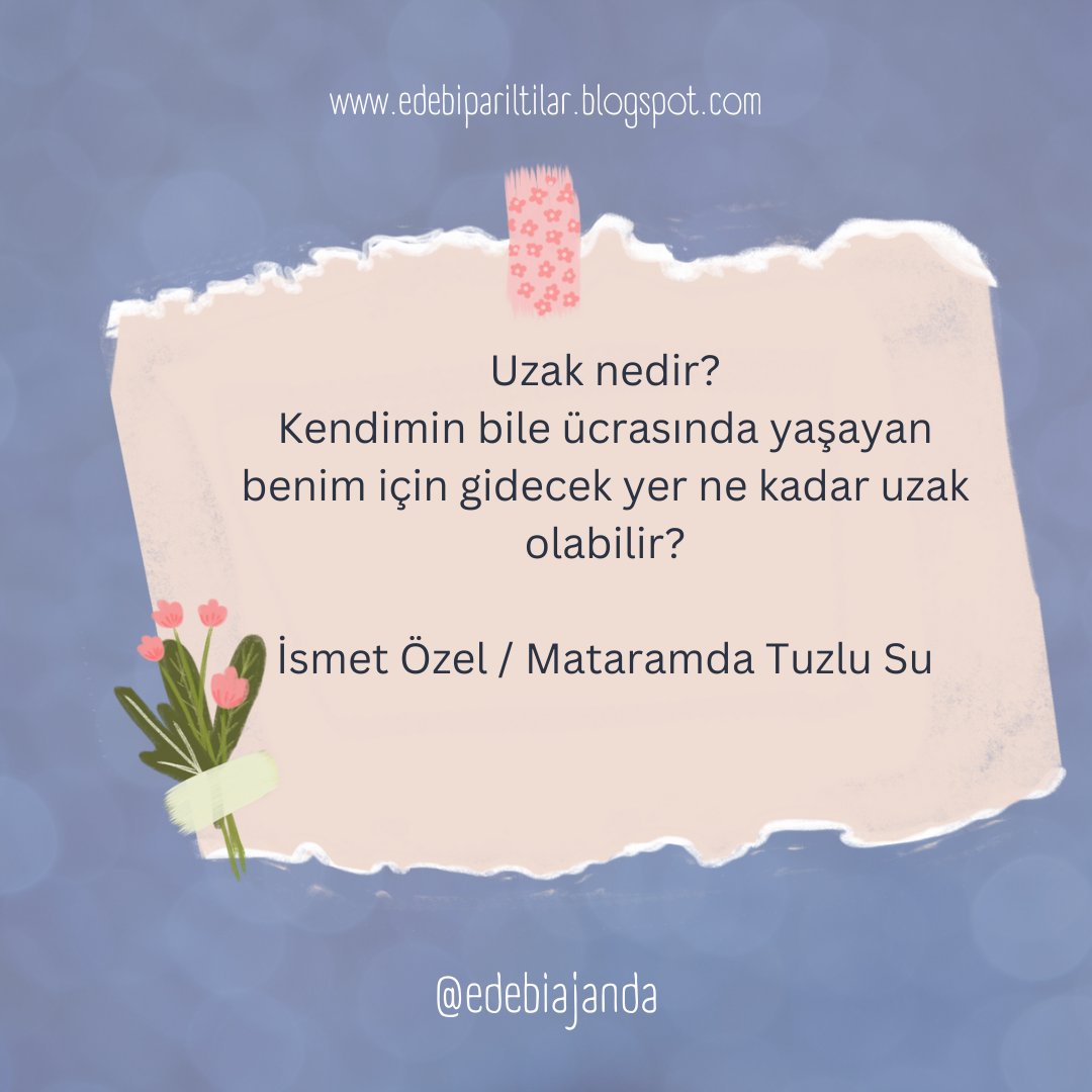 Şiir bakmaktır, görmektir, duymaktır ve hissetmektir. Şiirle kalın. 😊