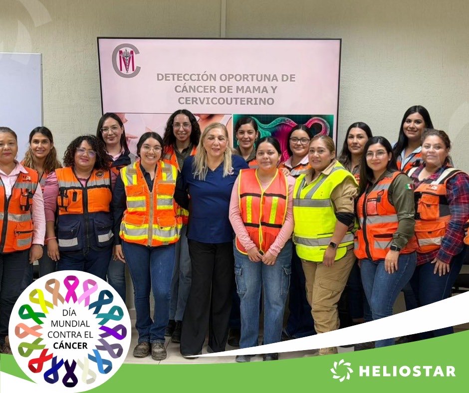 En el marco del Día Mundial contra el Cáncer, conmemorado el pasado 4 de febrero, <a href="/HeliostarMexico/">Heliostar México</a> reiteró su compromiso con la prevención, la información y el bienestar de su gente en operaciones, proyectos y comunidades donde tiene presencia.