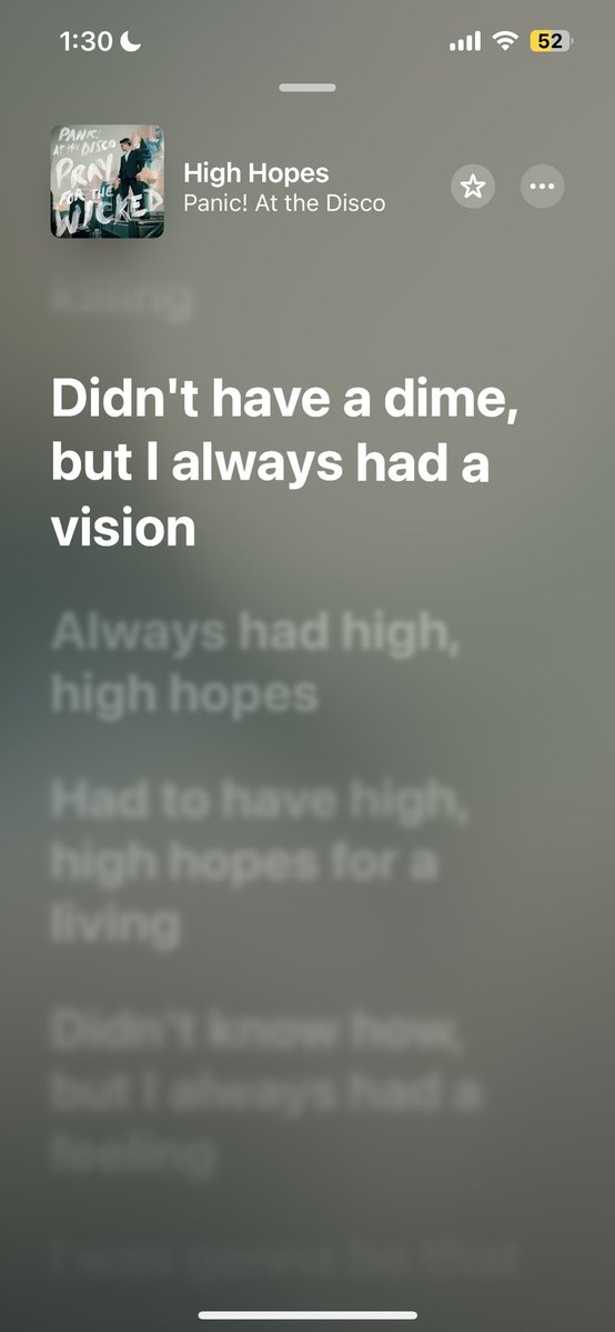 study_min2's tweet image. 가진 건 없지만 언제나 꿈은 있었어
🎼Panic! At the Disco-High hopes