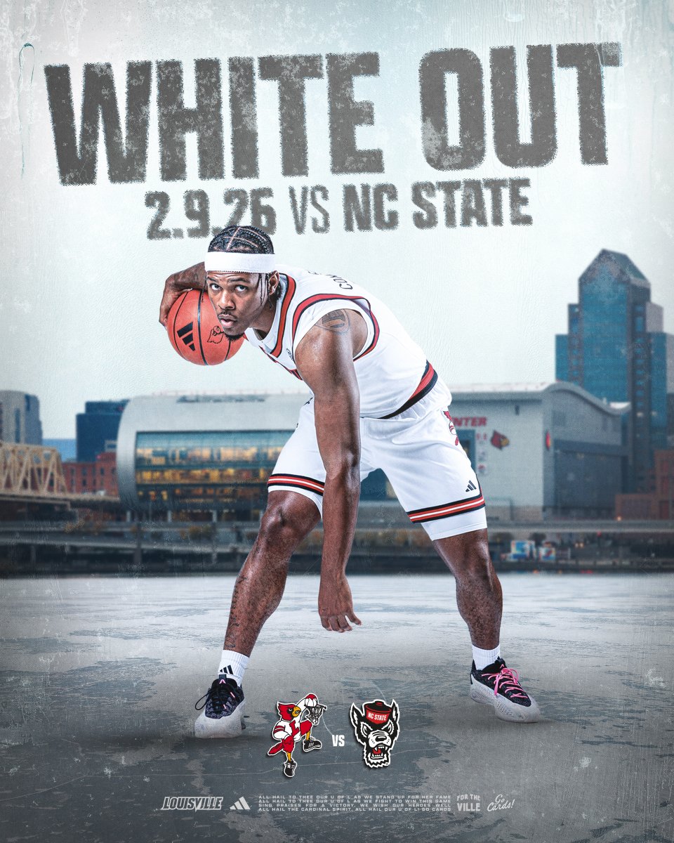 LouisvilleMBB's tweet photo. ⚪️⚪️⚪️⚪️⚪️⚪️⚪️⚪️⚪️

See you Monday, Card Nation ❕❕❕

Tickets: https://t.co/DX3VmIzOA8

#GoCards https://t.co/Z3zA6GAJaj