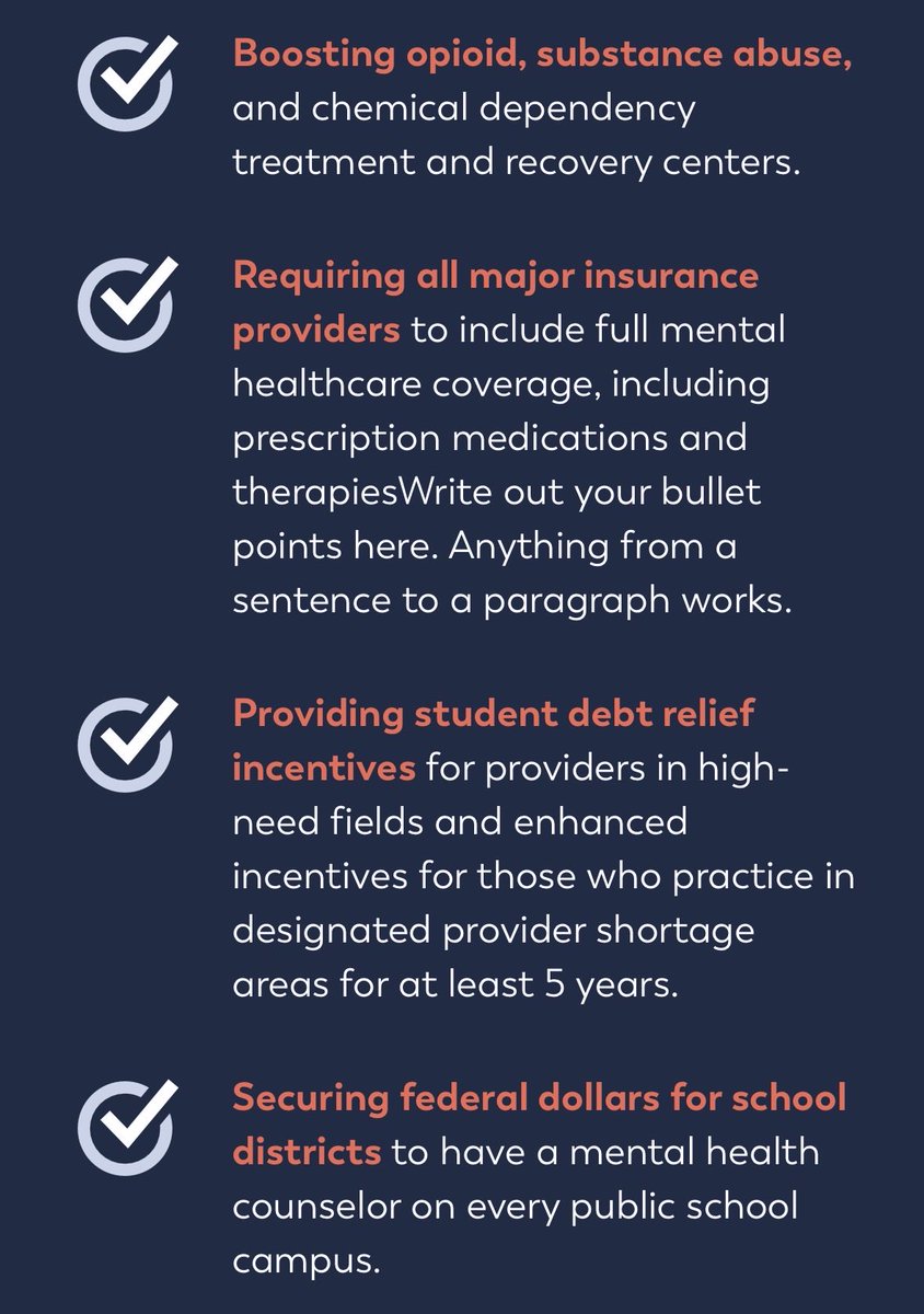 IsaacDovere's tweet photo. Two months after launching her Senate campaign and under a month until the primary, Jasmine Crockett today added an issues section to her campaign site.

Among the mental health proposals:

“Write out your bullet points here. Anything from a sentence to a paragraph works.” https://t.co/Sonnfei2tp