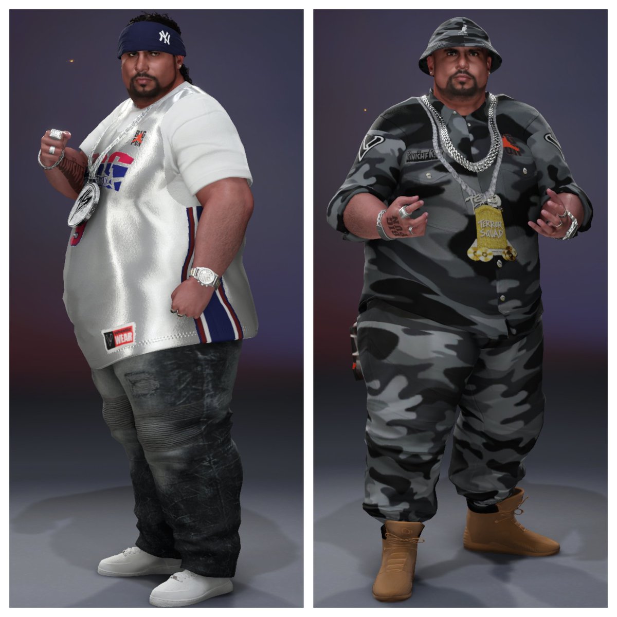 CJ_CAD50's tweet photo. Big Pun now available in #wwe2k25 (Current Gen)
Tags:
#Defjam2k25 
#CAD50 
#Wrestlebars 
.
@DefJam 
@WWEGames 
@wrestlebars
@cornellgunter_
.
.
#scorpionsoldiergaming #BigPun #terrorSquad #DefJam #wwegames https://t.co/cNcZSEElfx