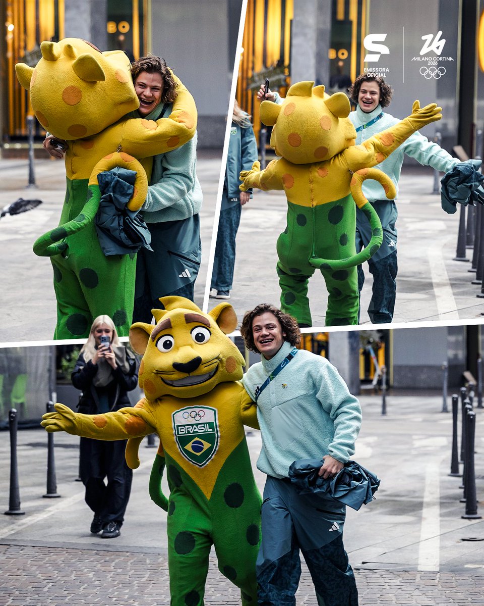 O ENCONTRO DO MASCOTE COM O TALISMÃ! 🧸🇧🇷❄️

Esbanjando carisma desde o primeiro minuto, Lucas Pinheiro já fez amizade com o mascote da delegação brasileira na chegada à Casa Brasil. Clima leve, sorriso no rosto e aquela energia boa de quem tá pronto pra representar o país no